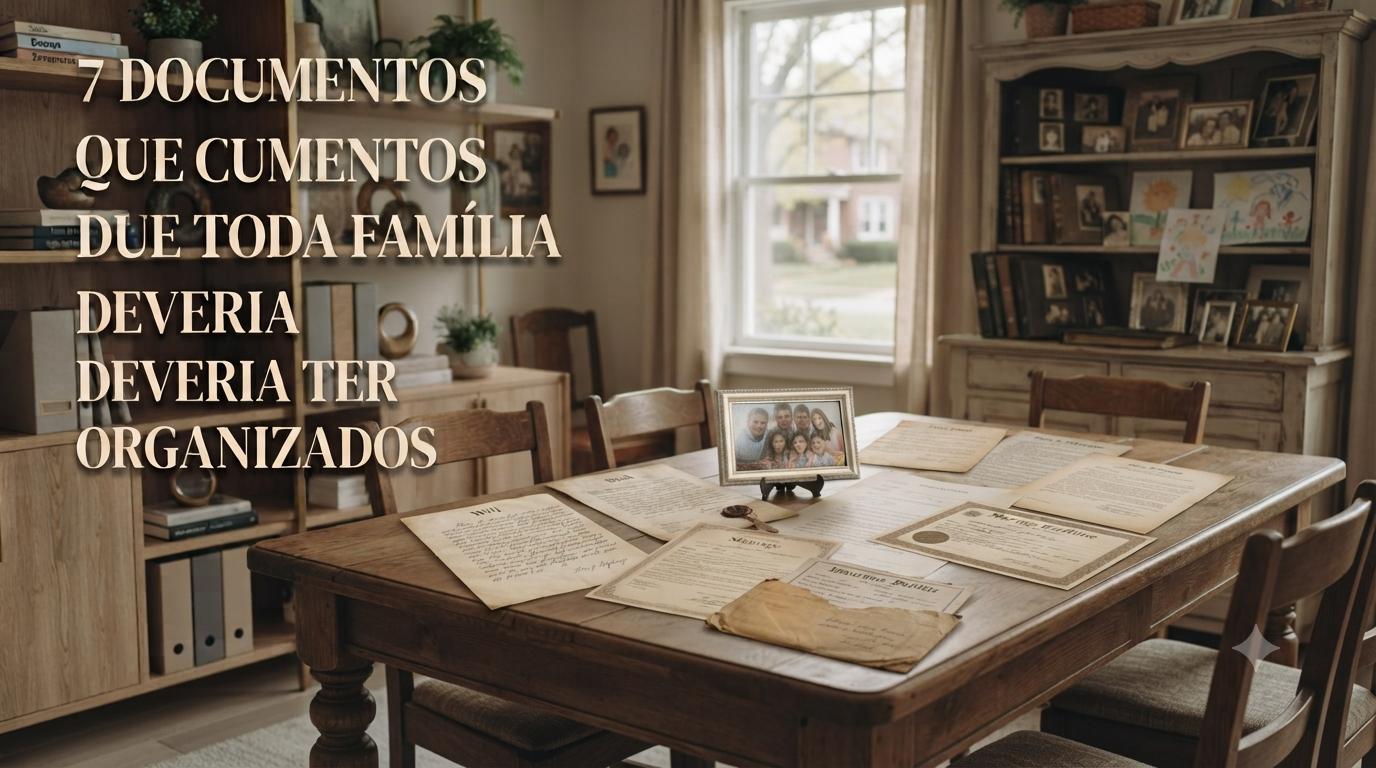 7 Documentos que Toda Família Deveria Ter Organizados